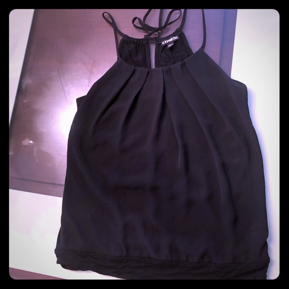 Express black halter top